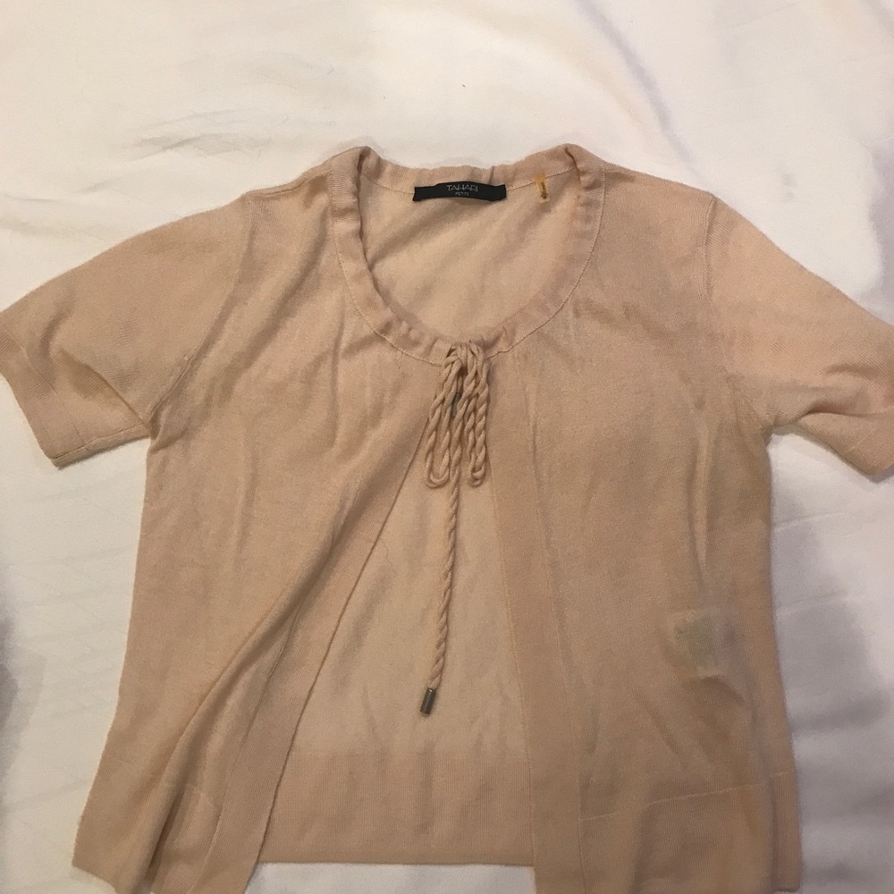 Tahari cropped bolero